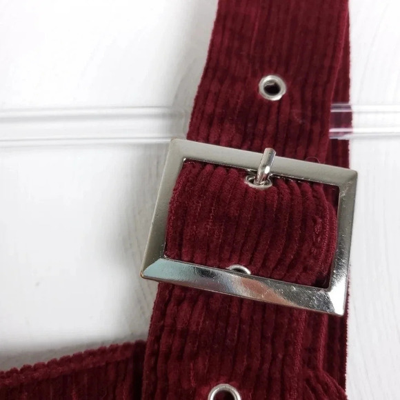 topshop corduroy buckle mini dress US 2 - Picture 4 of 10